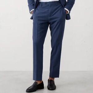 Banana Republic NWT Mens Tailored Trouser Stretch Waist Preppy 36X34 Blue